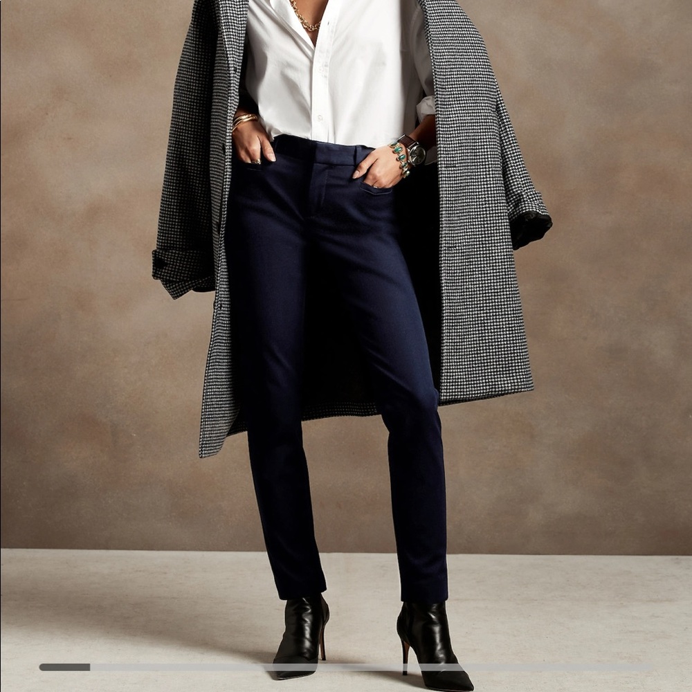 Banana Republic Navy Sloan Skinny Pants - 2R